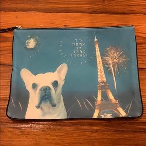 Rare Marc Jacobs Jet Set Pets Clutch- Frenchie